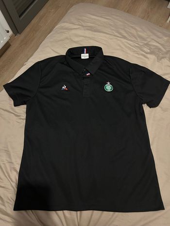 Tee shirt polo Le coq sportif foot Asse noir