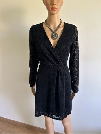 Robe noire neuve à manches longues VILA taille S