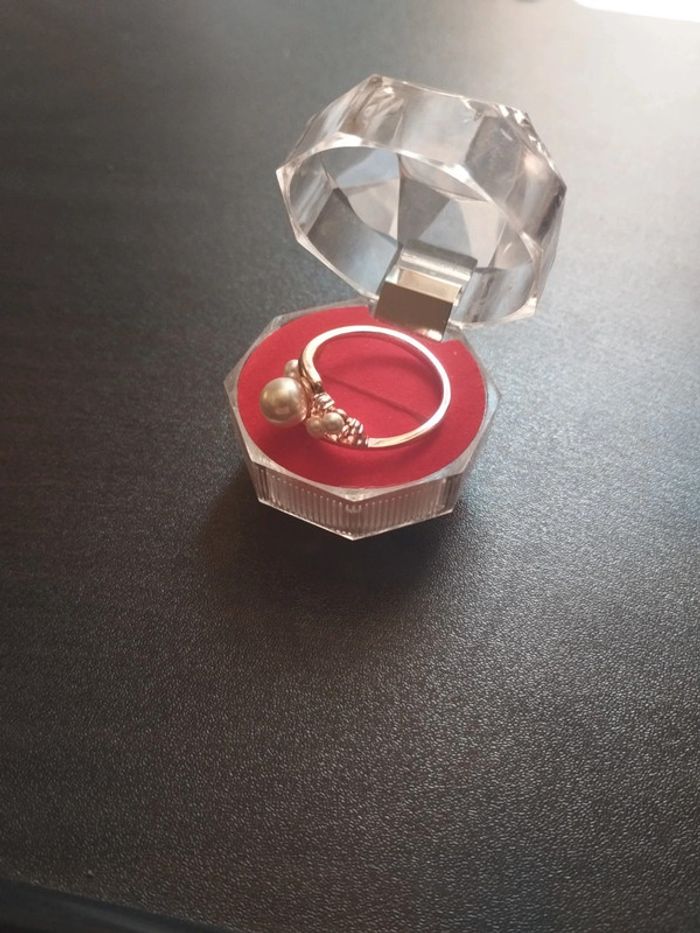 Bague vintage perle avec coffret cadeau - photo numéro 4