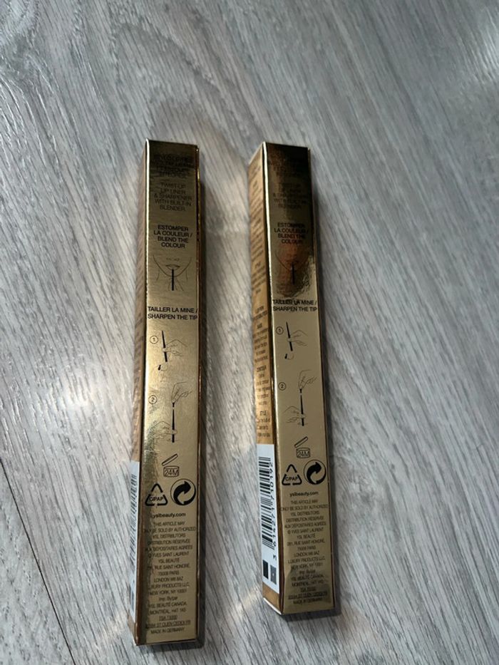 Lot de 2 Crayon à lèvre avec taille crayon d’un côté ( neuf ) - photo numéro 3