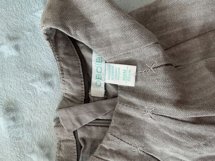 robe sans manches gris chiné 6 mois obaibi - photo numéro 7