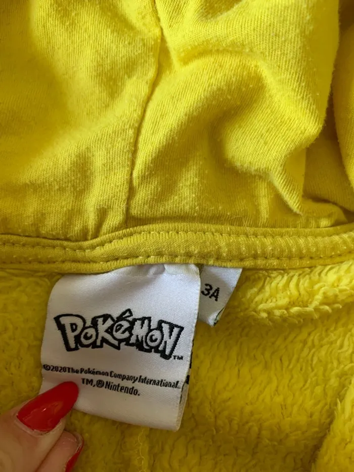 Pyjama Pokémon pikachu taille 3 ans - photo numéro 3