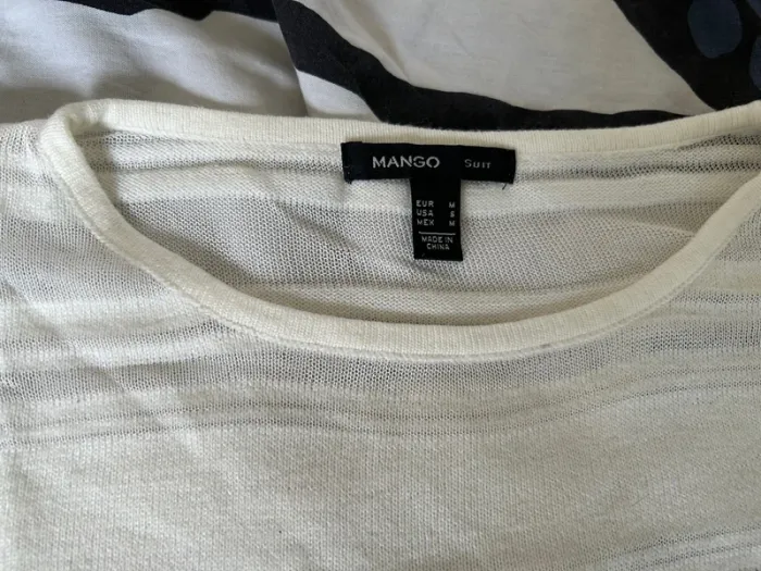 Pull / haut transparent rayé taille M - photo numéro 2