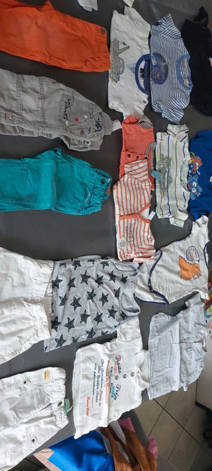 Lot vêtements garçon été 12 mois - photo numéro 2