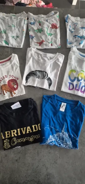 Lot de 8 tee shirt garcon