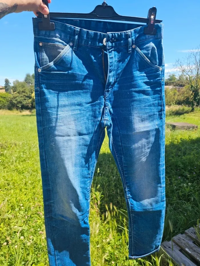 Jean garçon 12 13 ans bleu h&m - photo numéro 2