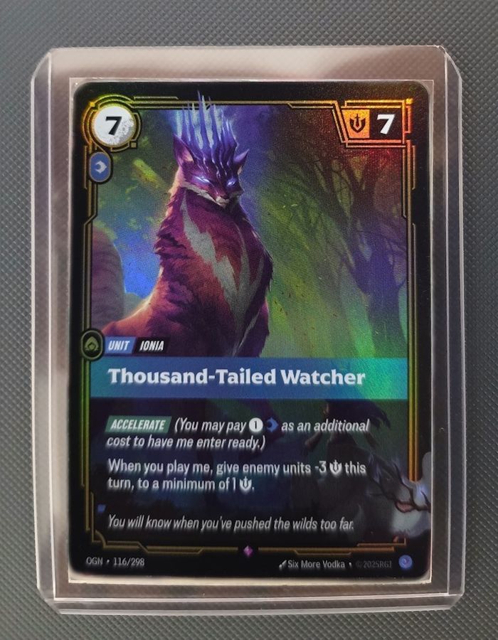 Riftbound Thousand-Tailed Watcher OGN-116/298 – RARE – 1ère édition Origins
