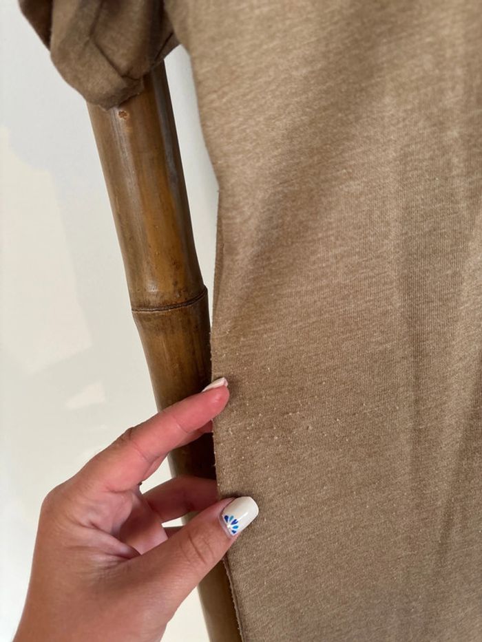 Robe t-shirt marron clair / beige JDY taille XS - photo numéro 3