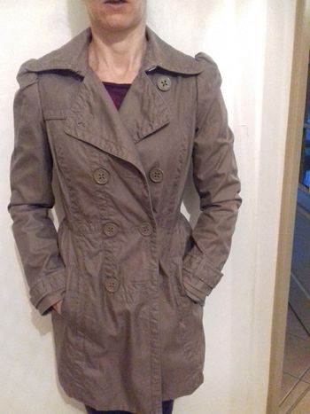Dufulcoat ceintre couleur taupe
