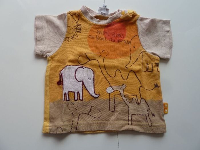 T-SHIRT ABSORBA SAFARI GARCON 6 MOIS