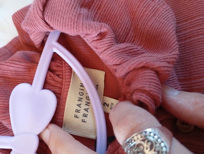 Frangin frangine 👑 robe chic terracotta ocre 2 ans 👉 coup de coeur assuré ! Faites vite - photo numéro 6