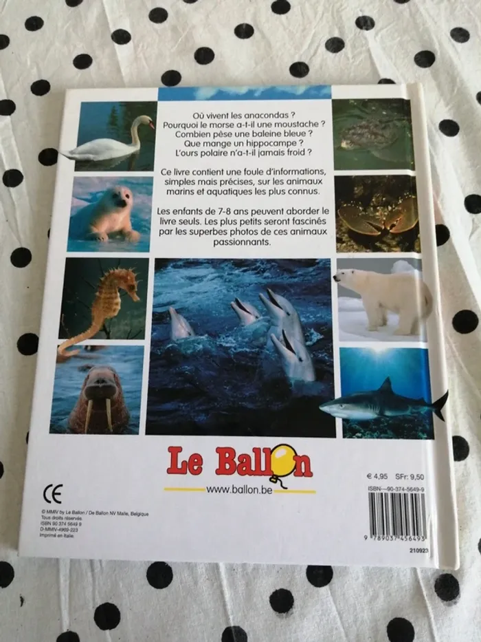 Livre de découverte animaux marins et aquatiques / le ballon - photo numéro 4