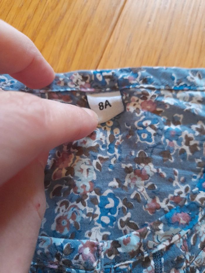 Blouse légère fille fleuri 8 ans - photo numéro 2