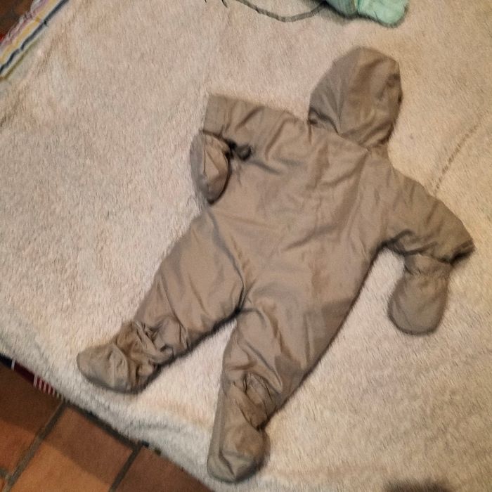 Combinaison de ski bebe 3mois beige - photo numéro 2