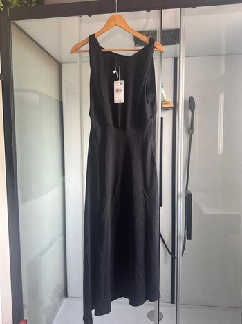 Robe noire longue mango neuve avec étiquette