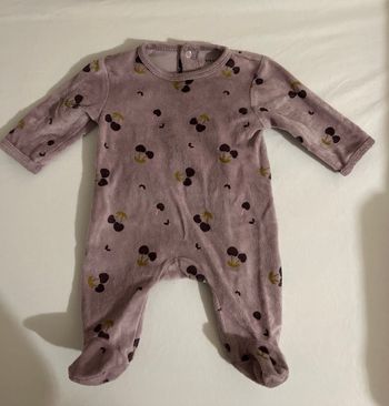 Pyjama velours - 1 mois