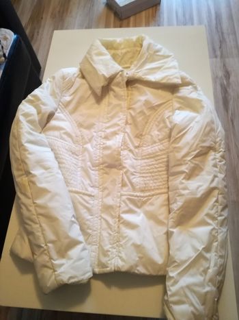 Veste hiver courte blanche