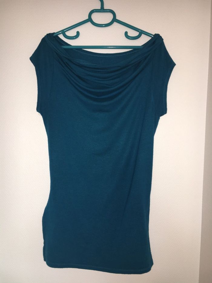 Top bleu turquoise - photo numéro 4