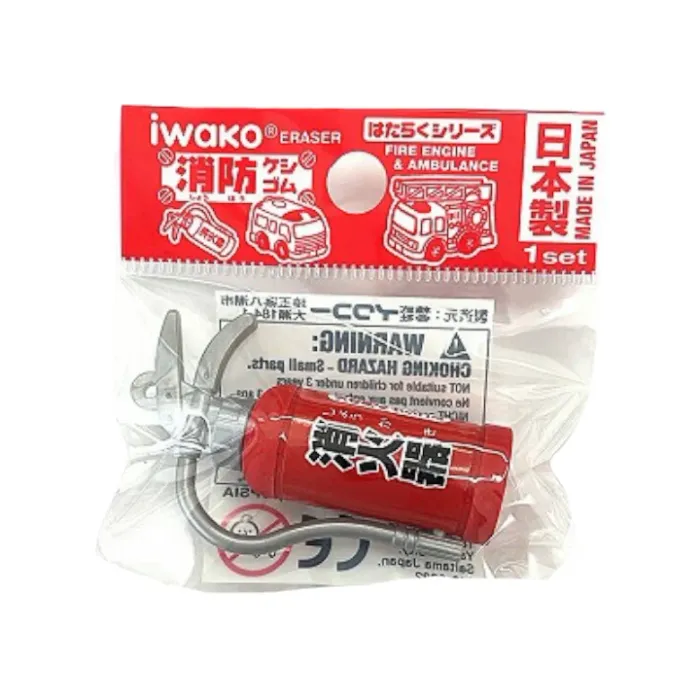 Gomme extincteur rouge Iwako Neuf