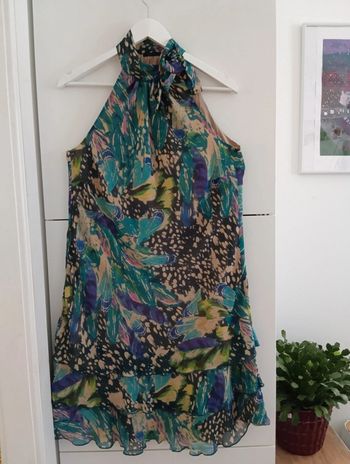 Robe multicolore MRL épaules découvertes taille 42