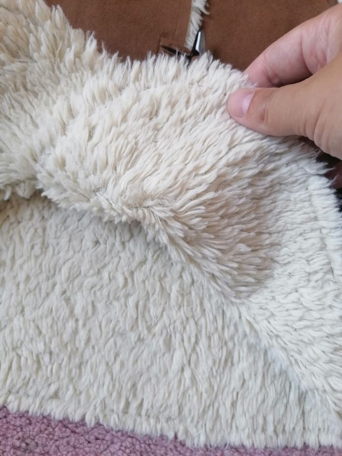 Manteau fille f.fourrure camel - photo numéro 5