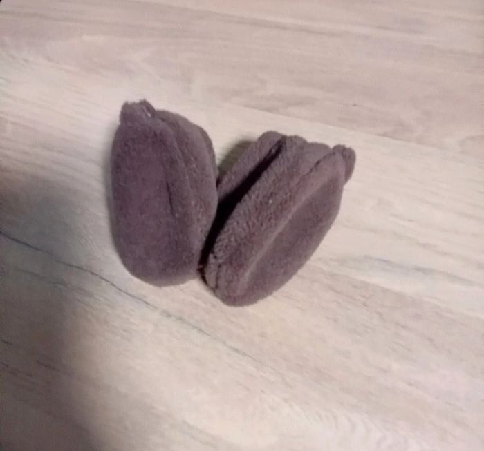 Chaussons bébé marron – 0/3 mois (env. pointure 16) - photo numéro 3