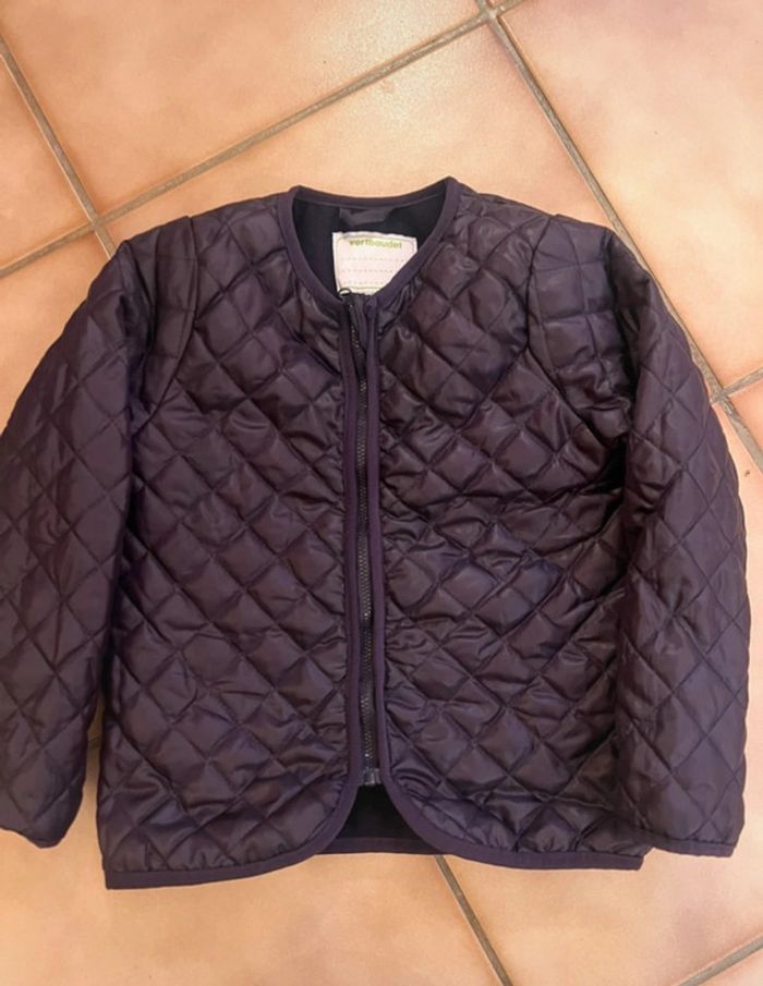Manteau, sous manteau vertbaudet violet taille 8 ans