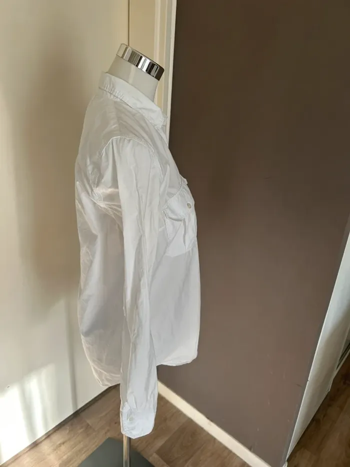 Mkt studio chemise blanche femme, taille 38 100 % coton - photo numéro 4