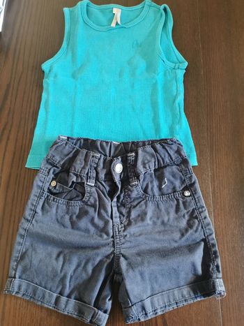 Ensemble short et débardeur.