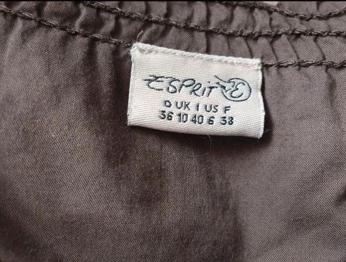 Blouse manches courtes marron à motifs Esprit taille 38 - photo numéro 10