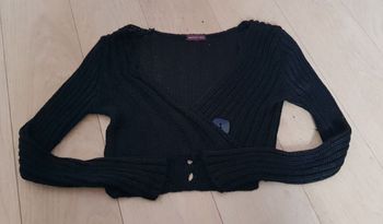 Gilet noir ajouré
