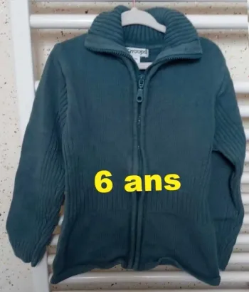Gilet  bleu jeans Snoops  Taille  6 ans