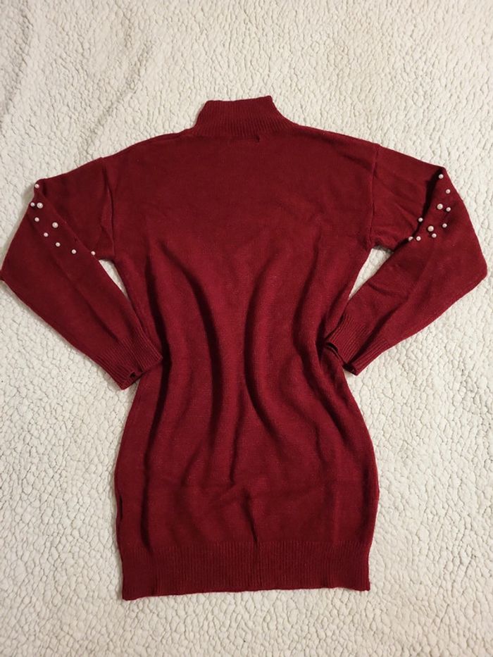 Pull long et chaud avec perles ! - photo numéro 3