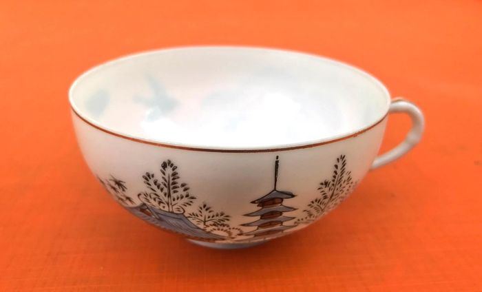 Tasse / Soucoupe  Porcelaine fine Décor japonisant CFC Japan - photo numéro 4