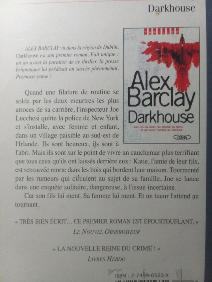 Alex Barclay - Darkhouse - photo numéro 3