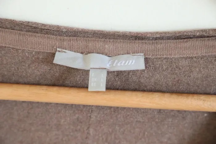 C41 pull marron Etam L - photo numéro 3
