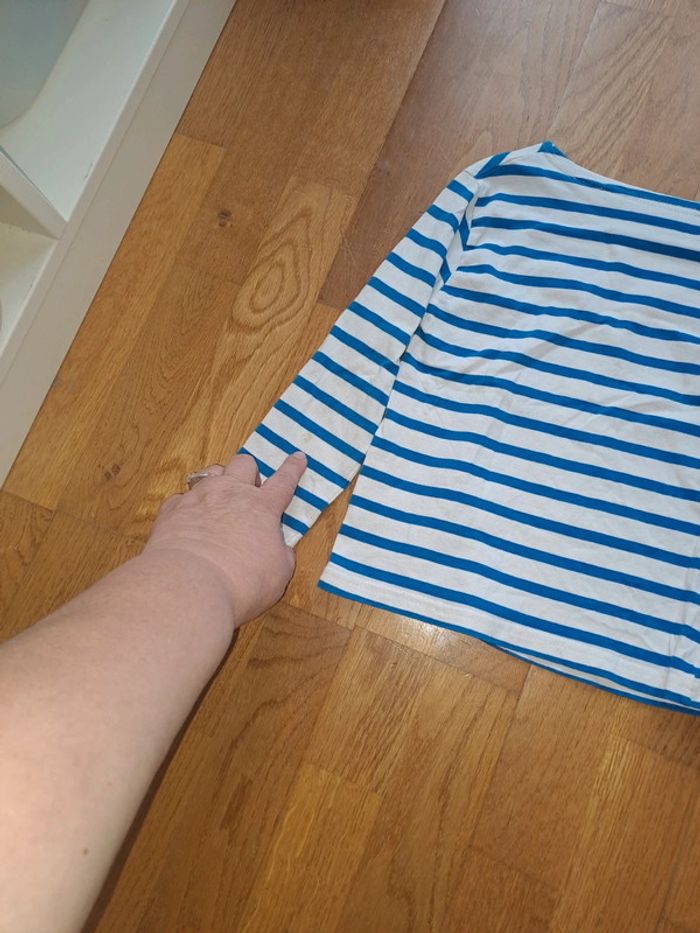 Tee-shirt marinière hublot taille 3 ans - photo numéro 5