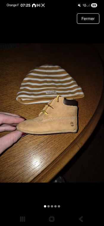 Chausson bebe timberlant