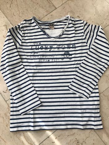 Teeshirt à rayures marine 8 Ans