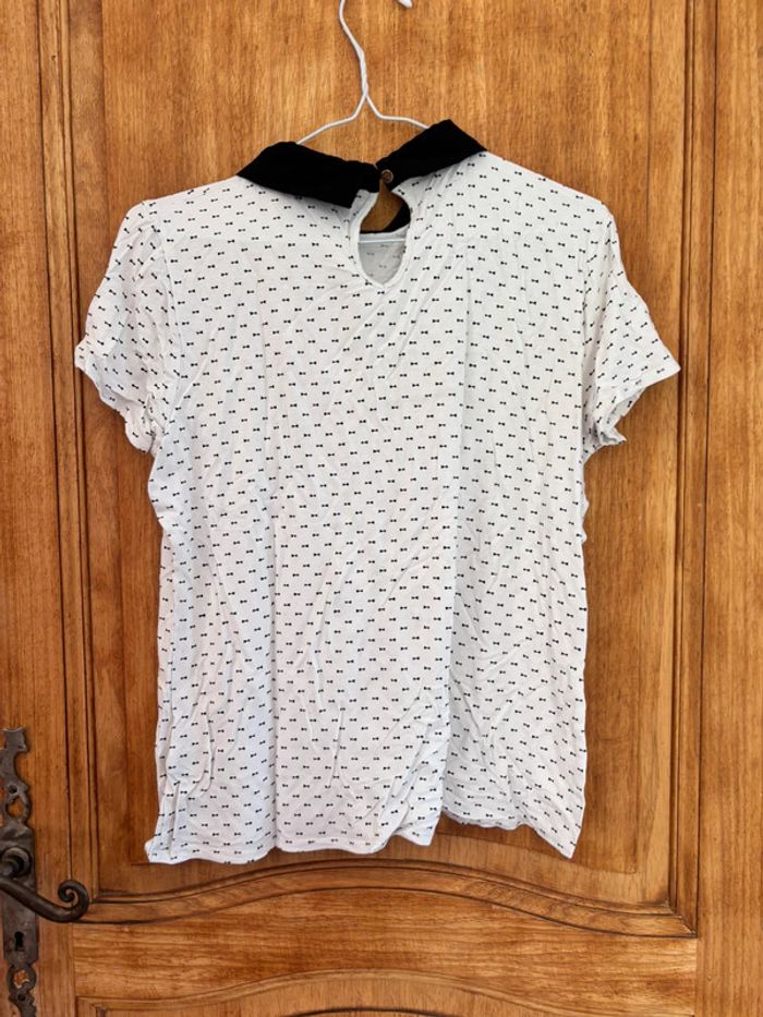 T-shirt fluide à col - photo numéro 3