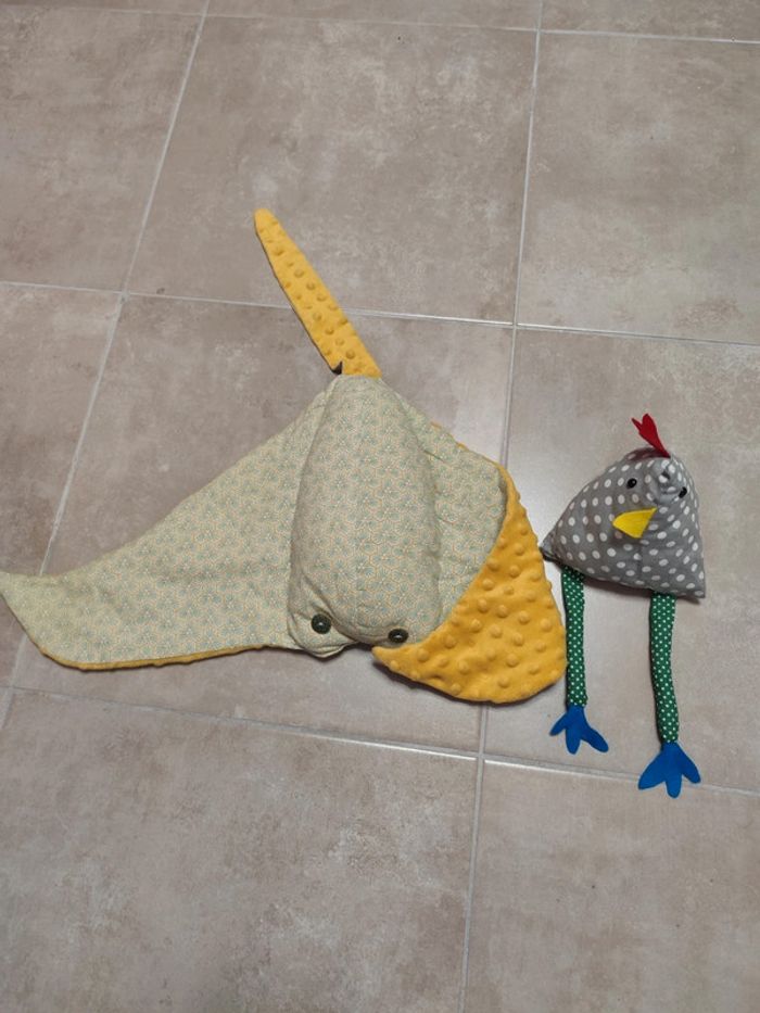 Lot 2 peluches faite main - photo numéro 2