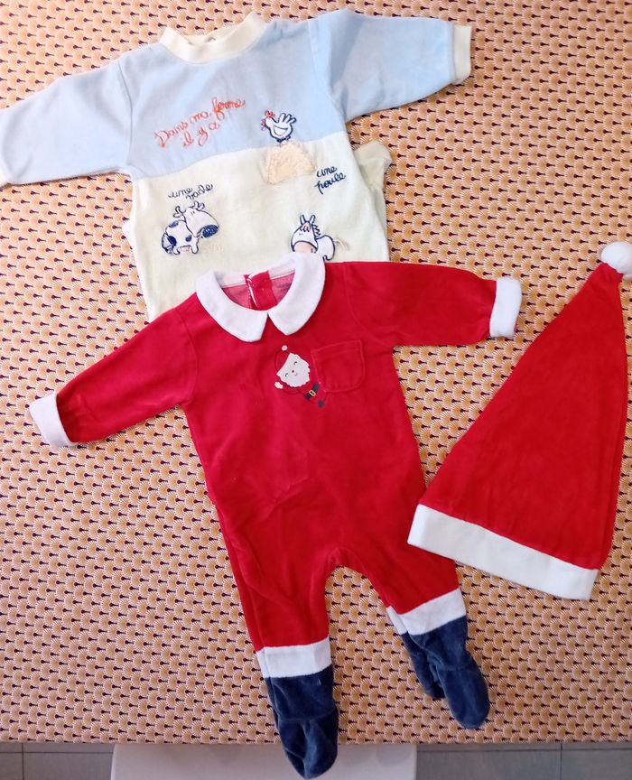 Lot de 2 pyjamas garçons 6 mois