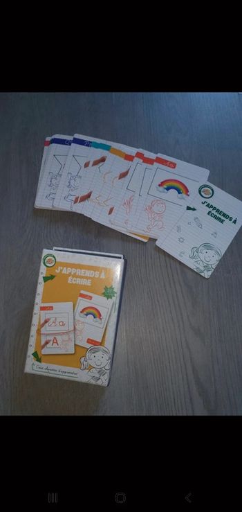 Jeu j'apprends à écrire