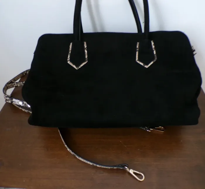 Sac Camaïeu (velours noir) - photo numéro 3