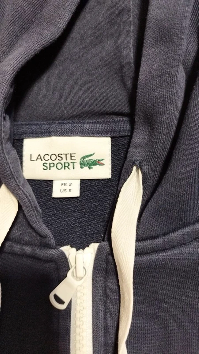 Sweat zippé Lacoste Sport tricolore – Hoodie capuche zip - photo numéro 6