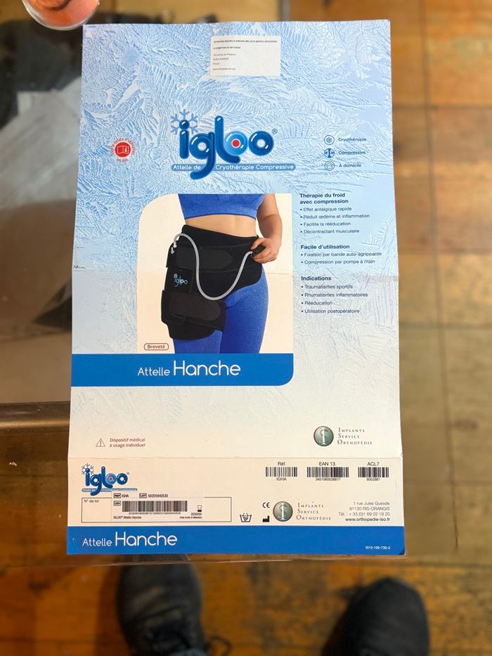 Attelle de cryothérapie compressive