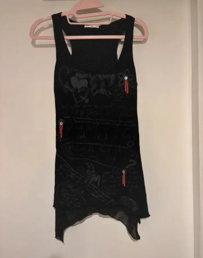 Haut noir asymétrique Cache Cache – taille 1 (S)