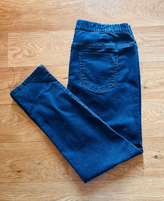 Jeans femme bleu Taille 48 taille élastique
