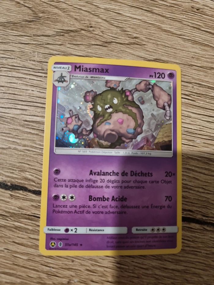 Carte pokémon miasmax holo 51a/145 année 2018 - photo numéro 2