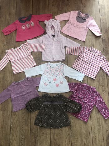 Lot 8 haut ML et veste 3 mois